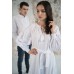 Embroidered Man&Woman Set "Fantasy" white